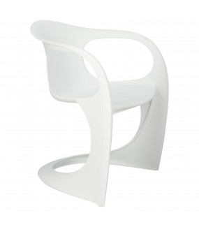 Krzesło Spak PP białe insp. Casalin  do salonu oraz jadalni urządzonej w stylu nowoczesnym