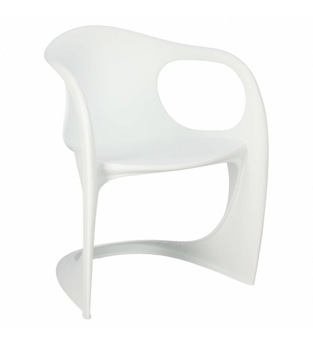 Krzesło Spak PP białe insp. Casalin  do salonu oraz jadalni urządzonej w stylu nowoczesnym