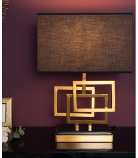 Lampa stołowa ARIZONA 56 cm złota sprawdzi się w stylu klasycznym, nowoczesnym oraz glamour.
