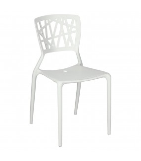 Krzesło BUSH białe do salonu w stylu nowoczesnym, klasycznym oraz skandynawskim.