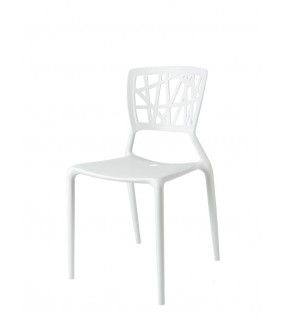 Krzesło BUSH białe do salonu w stylu nowoczesnym, klasycznym oraz skandynawskim.