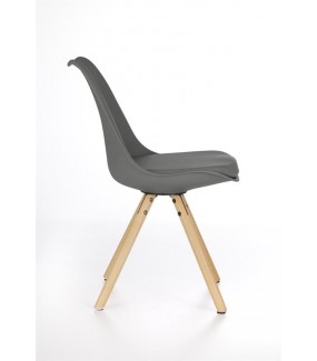Krzesło Mila szare do salonu oraz jadalni w stylu skandynawskim oraz klasycznym.