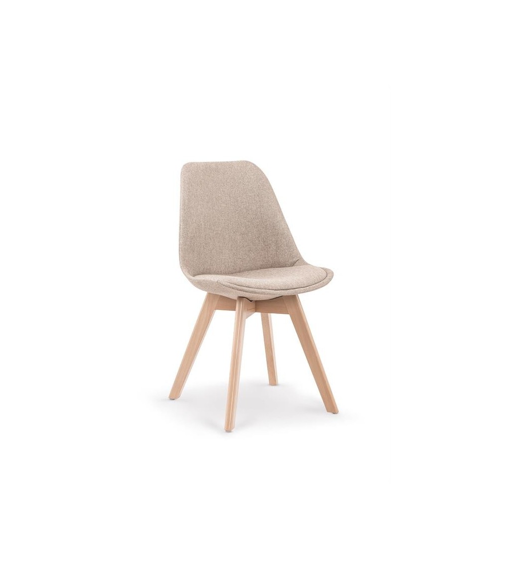 Krzesło Katania beżowe do salonu w stylu nowoczesnym, klasycznym oraz skandynawskim.