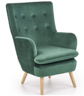 Fotel RAVEL zielony do salonu w stylu nowoczesnym oraz klasycznym.