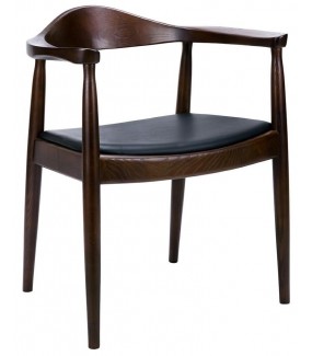 Krzesło KENNEDY ciemnobrązowe do salonu w stylu klasycznym oraz skandynawskim.
