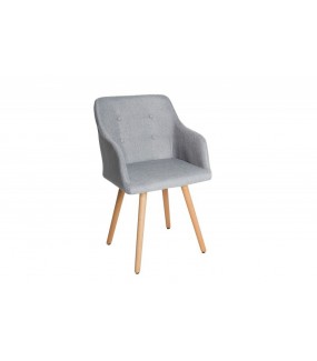 Krzesło z podłokietnikiem Scandinavia Armlehne jasnoszare
