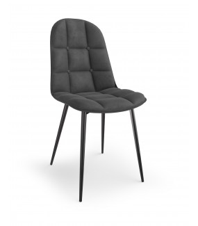 Krzesło LAGUS ciemnoszare do salonu w stylu nowoczesnym, klasycznym oraz glamour.
