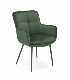 Przepiękne Krzesło PARMA ciemnozielone do salonu oraz jadalni w stylu nowoczesnym oraz klasycznym.