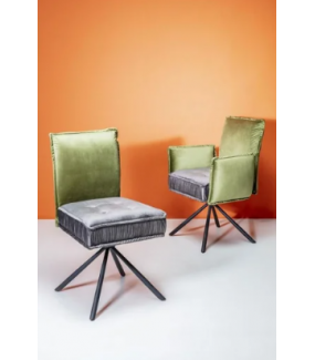 Wygodne krzesło obrotowe wpisze się w aranżacje klasyczne, nowoczesne, retro, vintage oraz industrialne.