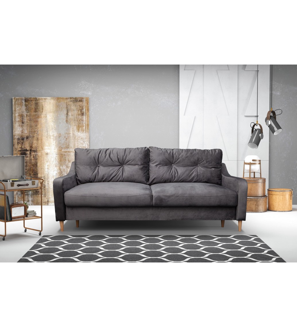 Przepiękna sofa z ozdobnymi pikowaniami do eleganckiego salonu urządzonego w stylu nowoczesnym oraz klasycznym.