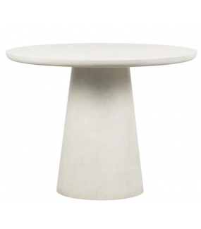 Stół DAMON biały 100 cm sprawdzi się także w salonie czy pokoju.