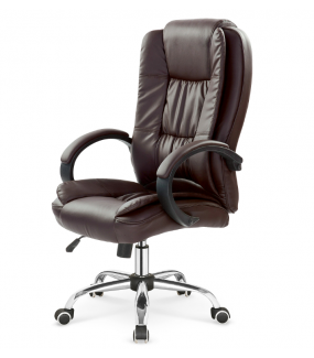 Fotel biurowy RELAX brązowy będzie pasował do aranżacji w stylu modern, nowoczesnym oraz industrialnym.