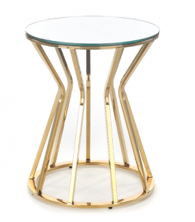 Stolik kawowy AFINA S 45 cm złoty wpisze się w aranżacje nowoczesne, modern oraz glamour.