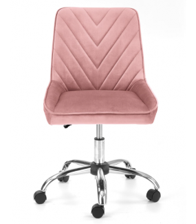 Fotel biurowy RICO różowy to propozycja do wnętrz nowoczesnych, klasycznych, modern oraz glam.