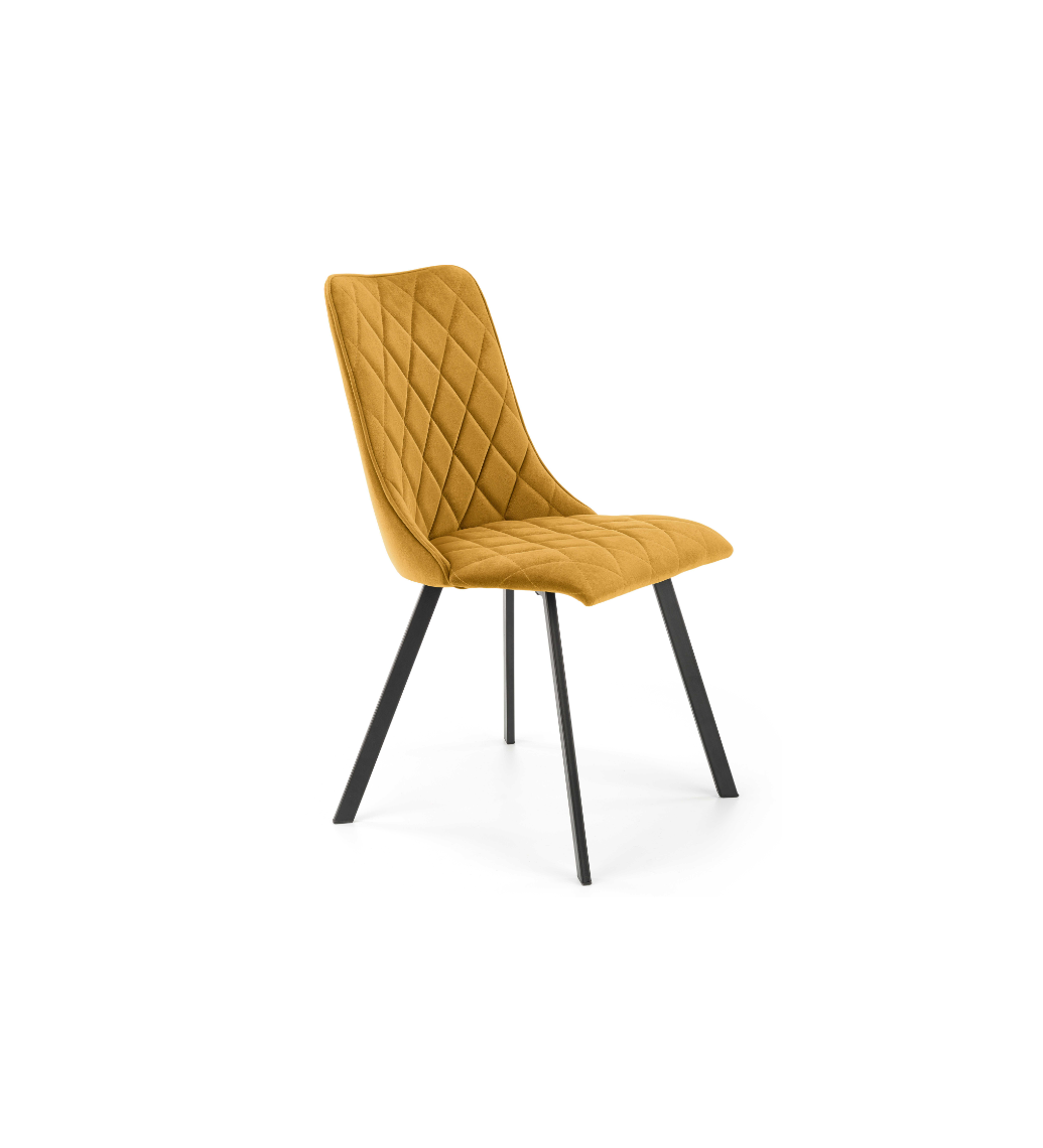 Krzesło CESAR żółte będzie pasowało do aranżacji w stylu klasycznym, nowoczesnym, retro czy glam.