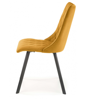 Krzesło CESAR żółte będzie doskonałym wyposażeniem jadalni, kuchni, pokoju dziennego czy salonu.