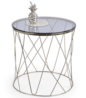 Stolik kawowy SELENA 55 cm srebrny to propozycja do wnętrz nowoczesnych, klasycznych, modern oraz glam.