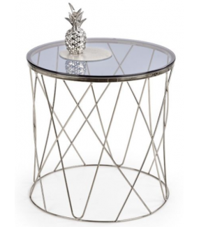 Stolik kawowy SELENA 55 cm srebrny to propozycja do wnętrz nowoczesnych, klasycznych, modern oraz glam.