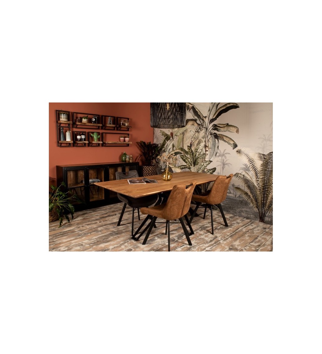 Świetny stół Zurich do salonu oraz jadalni w stylu industrialnym oraz przemysłowym.