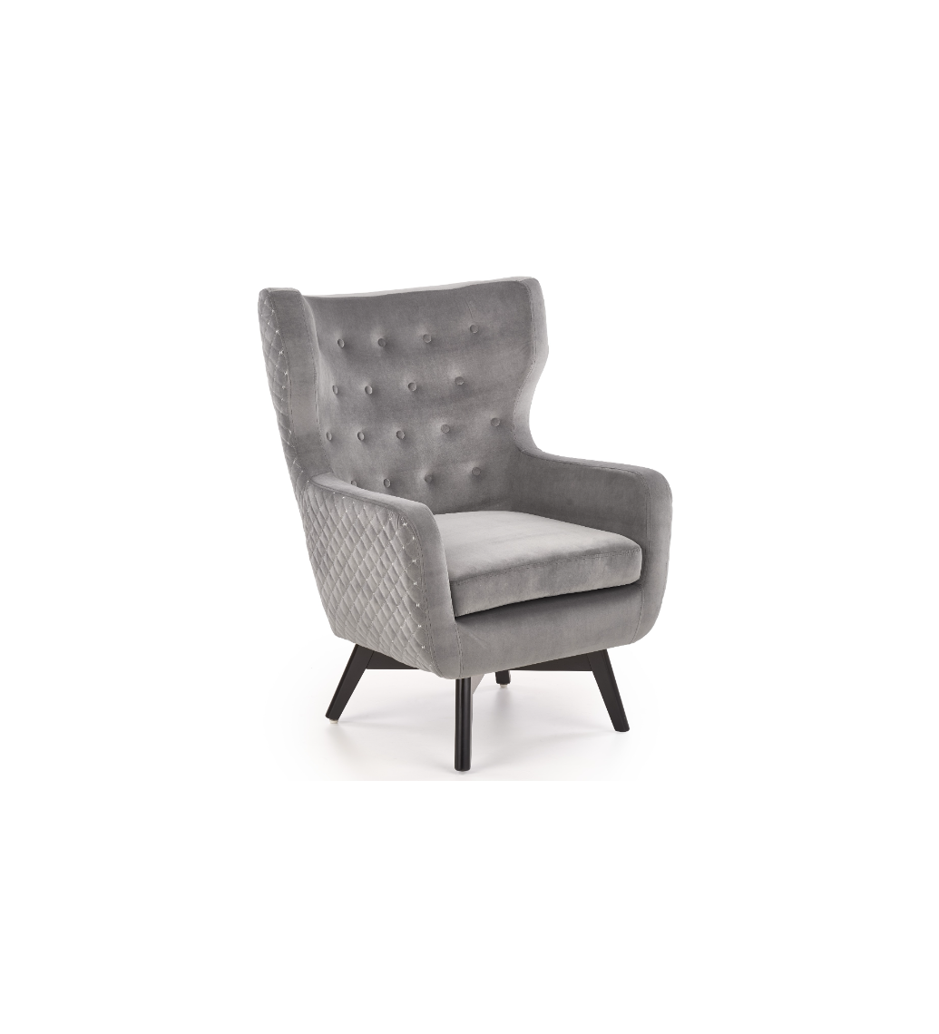 Fotel MARVEL szary przepięknie zaaranżuje wnętrza salonu, sypialni oraz eleganckich restauracji, hoteli.