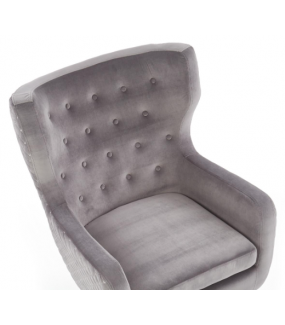 Fotel MARVEL szary przepięknie zaaranżuje wnętrza salonu, sypialni oraz eleganckich restauracji czy hoteli