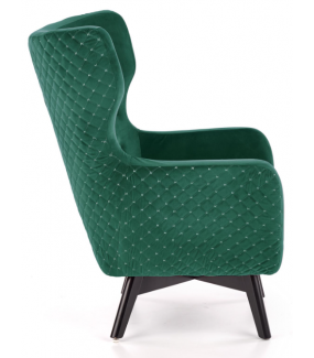 Fotel MARVEL zielony przepięknie zaaranżuje wnętrza salonu, sypialni oraz eleganckich restauracji czy hoteli