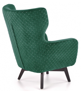 Fotel MARVEL zielony przepięknie zaaranżuje wnętrza salonu, sypialni oraz eleganckich restauracji czy hoteli