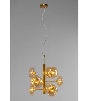 Lampa wisząca HEADLIGHT z mosiężnym wykończeniem sprawdzi się w stylu klasycznym, nowoczesnym, modern oraz glamour.