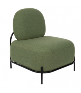 Fotel LOUNGE POLLY Zielony do salonu czy pokoju dziennego.