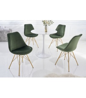 Przepiękne Krzesło RUFO Scandinavia zielone do salonu oraz jadalni w stylu nowoczesnym oraz klasycznym