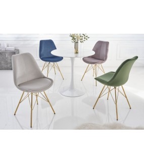 Przepiękne Krzesło RUFO Scandinavia ciemnoszare do salonu oraz jadalni w stylu nowoczesnym oraz klasycznym