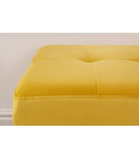 Ławka OLIWIA 95 cm żółta do salonu, pokoju dziennego, sypialni czy przedpokoju.