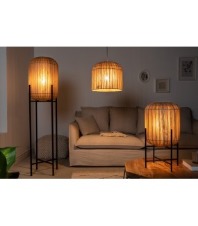 Lampa wisząca PURE 35 cm naturalna będzie ciekawym dodatkiem aranżacyjnym w salonie czy pokoju dziennym.