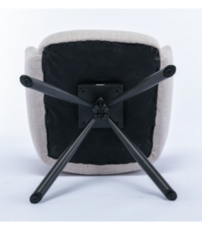 Krzesło ASTRID z obrotowym siedziskiem beżowe sprawdzi się w aranżacji nowoczesnej, klasycznej, glam czy skandynawskiej.