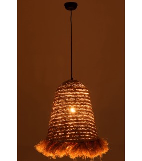 Lampa wisząca GRETA 44 cm naturalna sprawdzi się w sypialni, salonie czy pokoju