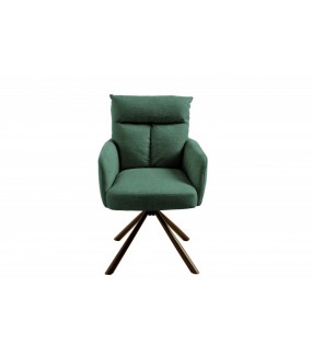 Krzesło ASTRID Z Obrotowym Siedziskiem zielone do salonu, pokoju, jadalni czy kuchni.
