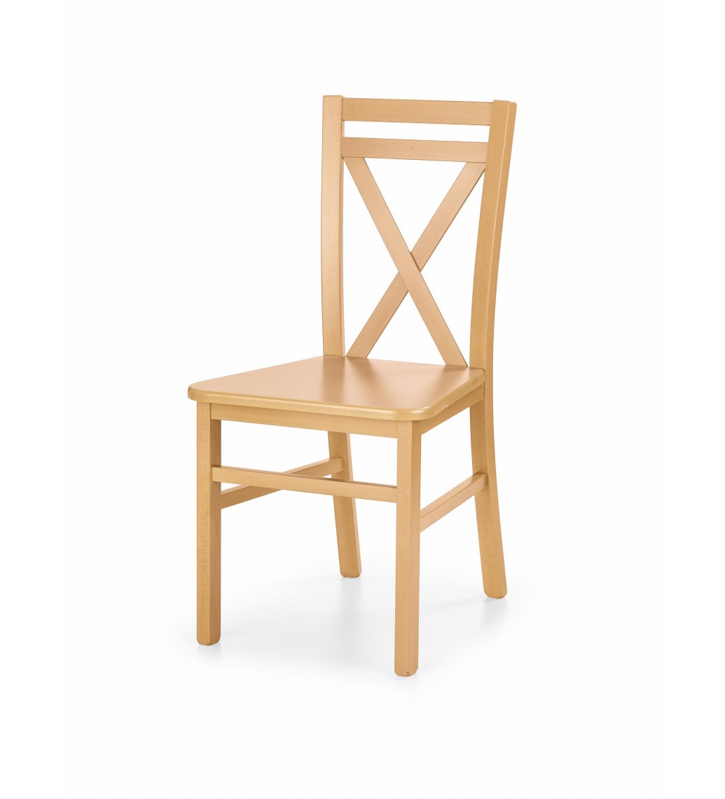 Krzesło Dariusz w kolorze białym z dodatkiem koloru olchy świetnie wpisze się do salonu oraz jadalni w stylu klasycznym.