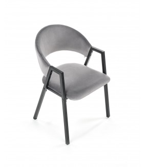Stylowe krzesło WERMONT szare sprawdzi się w stylu klasycznym, modern, nowoczesnym