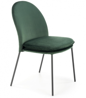 Krzesło FALLON zielone idealnie sprawdzi się w salonie, pokoju dziennym, kuchni oraz jadalni