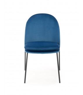 Krzesło FALLON niebieskie idealnie sprawdzi się w salonie, pokoju dziennym, kuchni oraz jadalni