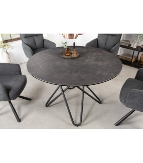 Świetny stół TARANTO z okrągłym blatem do salonu oraz jadalni w stylu nowoczesnym oraz klasycznym.