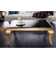 Stolik kawowy TRENTINO Modern Barock 100 cm czarny do salonu urządzonego w stylu nowoczesnym, klasycznym oraz glamour.