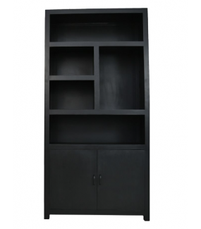 Regał VERONA I 215 cm czarny świetnie zaprezentuj się w stylu nowoczesnym czy industrialnym.