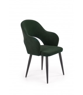 Krzesło Almagro ciemnozielone do salonu urządzonego w stylu klasycznym oraz nowoczesnym.