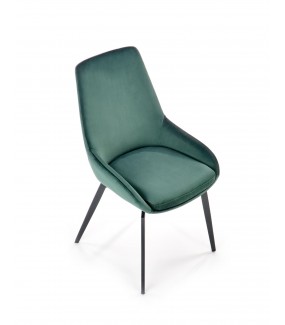 Stylowe krzesło OKLAHOMA zielone świetnie sprawdzi się w salonie, pokoju dziennym czy jadalni
