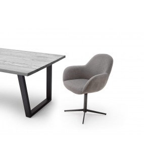 Krzesło MELROSE 1S z obrotowym siedziskiem do salonu urządzonego w stylu klasycznym oraz nowoczesnym.