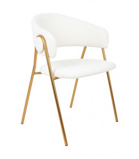 Krzesło VERSO BOUCLE białe to idealna propozycja aby zaaranżować nowoczesne wnętrza.