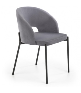 Krzesło BALTIMOR szare świetnie sprawdzi się w salonie, pokoju dziennym czy jadalni