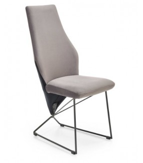 Krzesło HOLLOW szare świetnie sprawdzi się w salonie, pokoju dziennym czy jadalni w stylu nowoczesnym