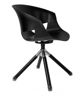 Krzesło obrotowe FALK czarne do nowoczesnego salonu oraz jdalni.